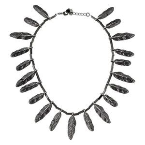 House of Harlow 1960 Pavé Feather Necklace